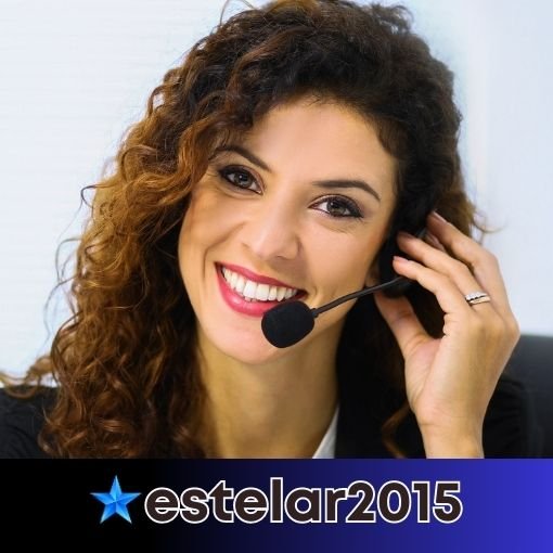 estelar2015_atendimento ao cliente Mulher atendente do call center, pronta para ajudar os clientes da estelar2015.